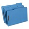 Universal 1/3-Cut Tabs Deluxe Reinforced Top Tab Folders with Fasteners - Legal Size, Blue (50/Box)